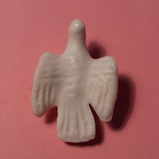 Fève ancienne COLOMBE blanche mat production Ranque Ducongé