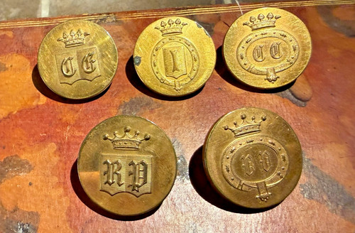 Boutons couronne vicomte - de,