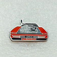 Pin's lapel pin pins LOHEAC LA MANIVELLE CREPERIE GRILL Avant de FERRARI 308