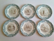 6 anciennes Assiettes