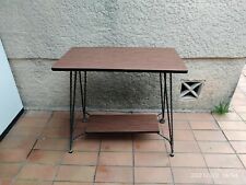 Table desserte en formica et fer forge 