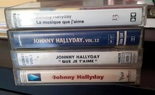 JOHNNY HALLYDAY 4 CASSETTES AUDIO (IMPACT VOL 12 - 1972-73 - CRISTAL - COMET)