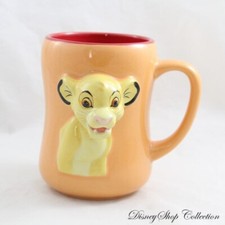 Mug en relief Simba DISNEYLAND RESORT PARIS Le Roi Lion orange Disney 3D