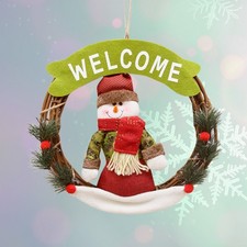 22 cm Noël Rotin Anneau Porte