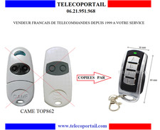 TELECOMMANDE COPIEUSE CAME TOP862NA TOP862EV TOP864NA TOP864EV 868,35 Mhz