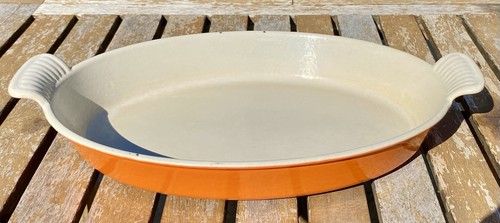 Plat ovale modèle orange - ovale,