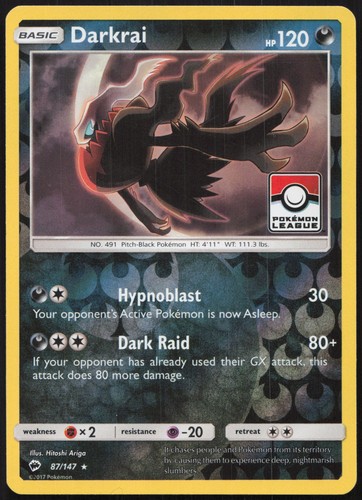 Carte pokémon darkrai stamp - pokémon,
