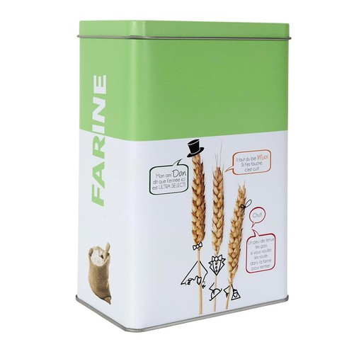 Boîte farine métal - à,
