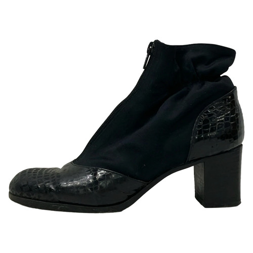 Emporio armani black leather - black,