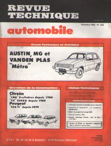 Revue automobile austin - automobile,