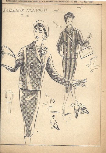 Patron tailleur taille jupe - patron,