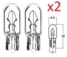 2X AMPOULE 12V 1.7W T6.5 W2.2x5.2D COMPTEUR LAMPE FEU VOITURE AUTO MOTO TEMOIN
