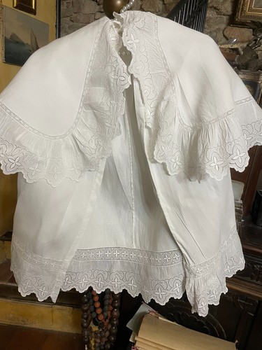 Ancien manteau baptême - ancien,