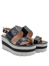 BUFFALO Sandales à talons hauts et plateforme Dames Sandales à talons hauts noir