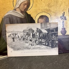 Cpa 13 stes  saintes maries de la mer un campement de bohemiens gens du voyage