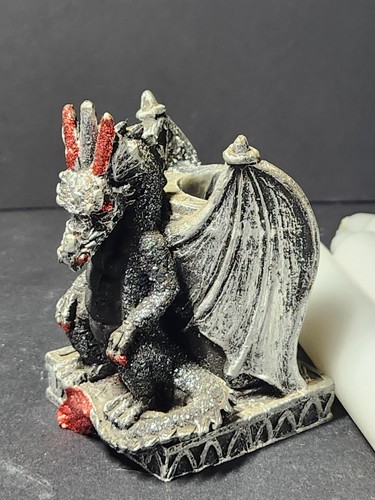 Figurine bougeoir dragon - bougeoir, +