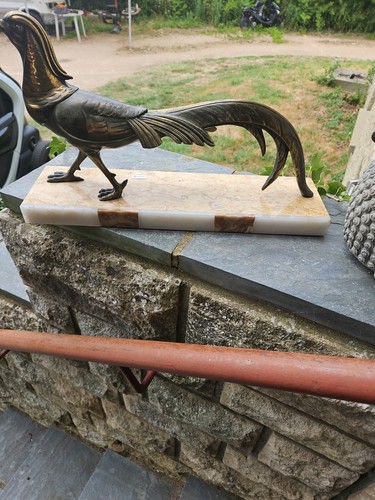 Faisan art déco bronze sur - en,