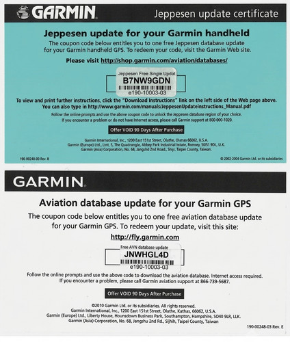 Jeppesen database update - database,