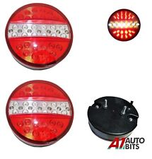 2X Feu Arrière Rond À Led Lumières Indicateur Stop Remorque Camion Benne 24V