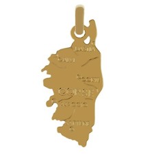 Pendentif carte de Corse