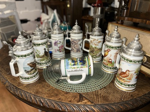 Beer steins with - 8,