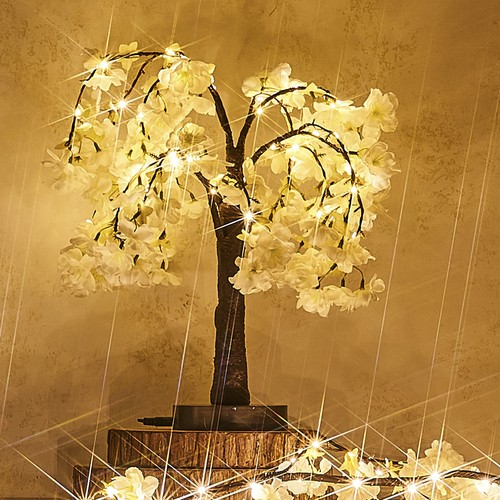 Inch lighted white cherry - 18,