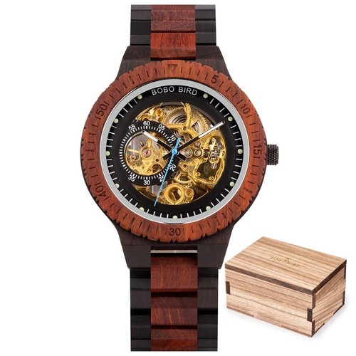 Montre automatique bois homme