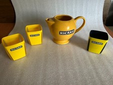 Ricard Lot  Pichet Pot A Eau Verseur et verre