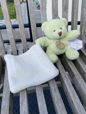 Doudou et compagnie ours Vert Pale mouchoir Mon doudou à moi.