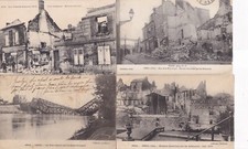 Lot of 4 old postcards