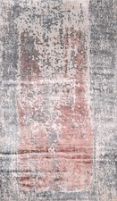 Tapis Indien Abstrait En Laine Contemporain 3x5 Foyer Fait Main Oriental Moderne