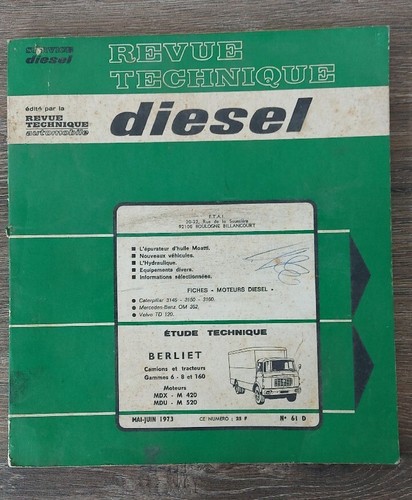 Revue technique diesel camion - technique,