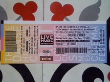 MYLENE FARMER COLLECTEUR / COLLECTION - BILLET NON UTILISÈ GENÈVE 2009 - 90 CHF