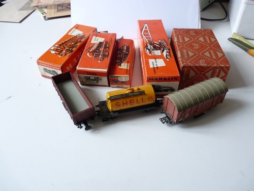 Lot boites wagons train - et,