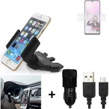 support rádio pour Sharp Aquos V6 5G + CHARGEUR titulaire Autoradio Smartphone 