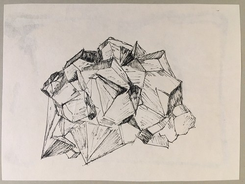 Très beau dessin minéraux - beau,