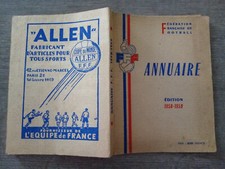 Livre Annuaire 1958 1959 FFF Fédération Française Football stade Reims Pub Allen