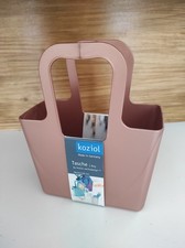 NEUF Cabas KOZIOL TASCHELINI or corbeille panier pot rangement accroche portable