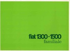 Catalogue Brochure Fiat 1300 1500 Familiale 1965 France