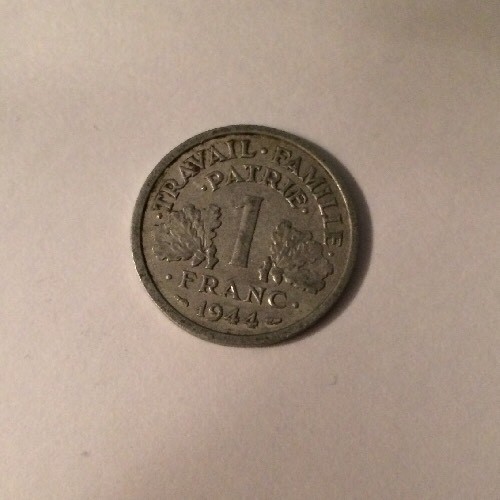 Pièce france 1 franc 1944 - 1,
