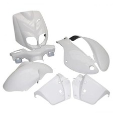 Kit carénage P2R pour Scooter Peugeot 50 TKR 2007 à 2020 7 pieces blanc brillant