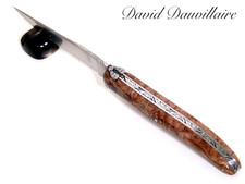 Laguiole Loupe de Séquoia ciselé par David DAUVILLAIRE