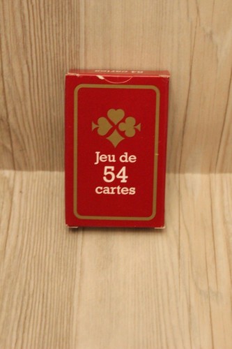Jeu cartes bridge - 54,