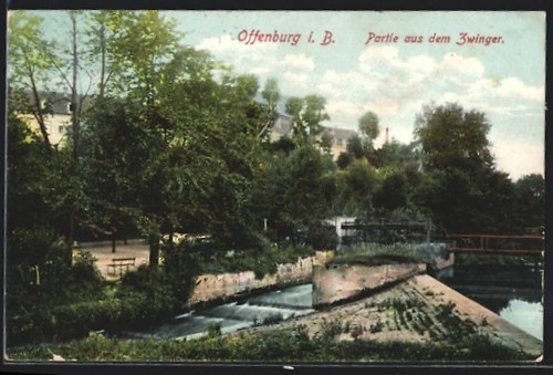 Carte postale offenburg b - carte,