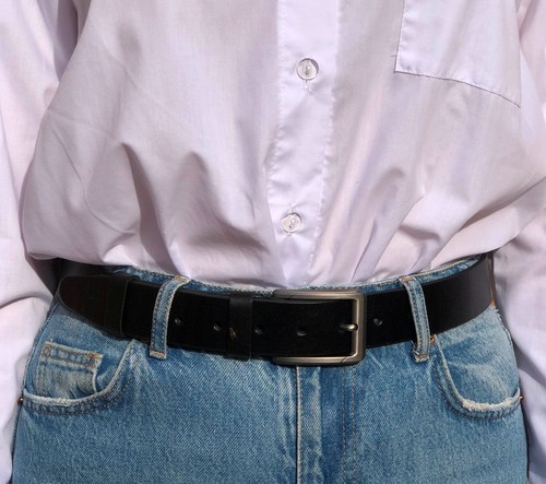 Ceinture femme large cuir - , de