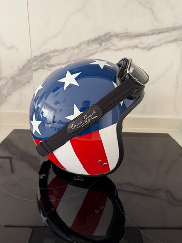 Davida jet helmet stars - helmet, "stars