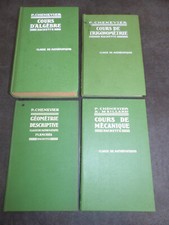 X8- Chenevier- 4 livres- trigonométrie/algèbre/mécanique/géométrie