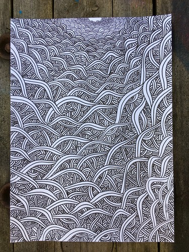 Dessin signé canvas - signé,