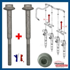 2 Vis pour Injecteur Diesel pour EOS GOLF 6 PASSAT TIGUAN 2,0 2,0l Tdi WHT004739