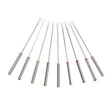  9 Pcs Fourchette Camping Barbecue Ustensiles À Grill Acier Inoxydable